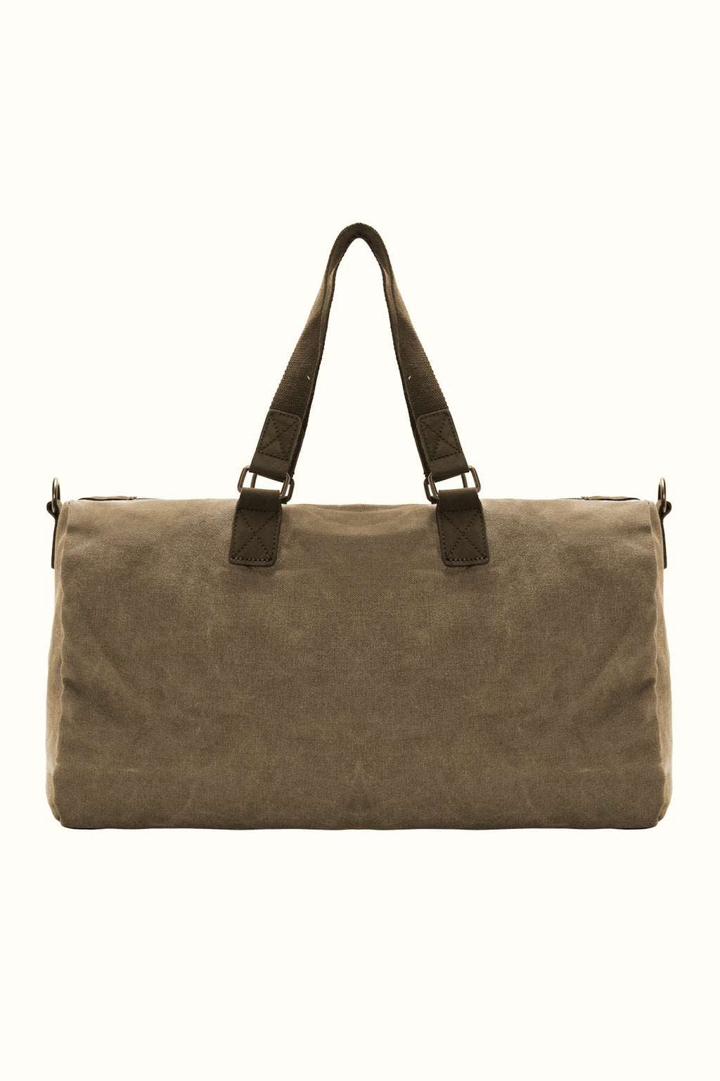Beige travel bag