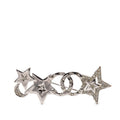 CC Brass and Strass Star and Moon Pin Brooch