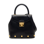Studded Leather Satchel