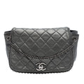 Small Quilted Calfskin CC Enchained Accordion Flap