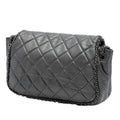 Small Quilted Calfskin CC Enchained Accordion Flap