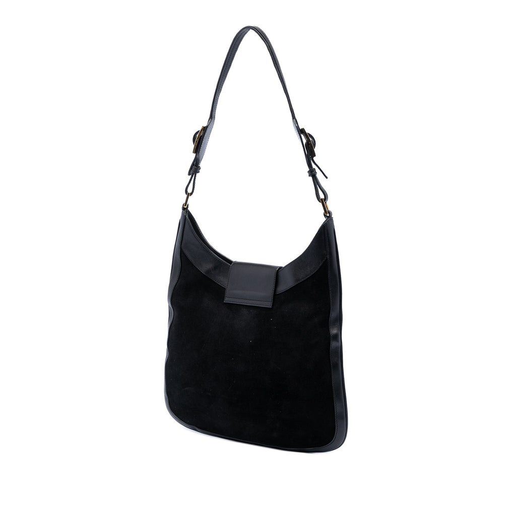 Suede Jackie Shoulder Bag