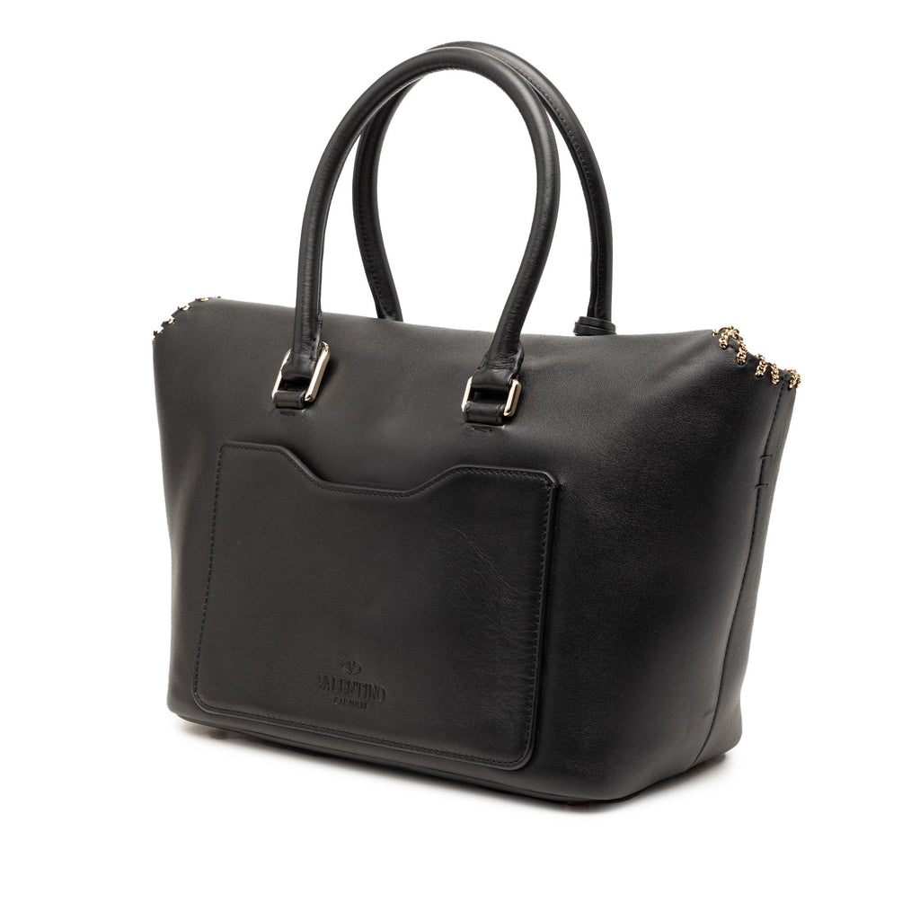 Leather Demilune Whipstitch Satchel
