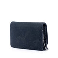 CC Lace Overlay Goatskin Wallet On Chain