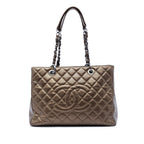 Metallic Caviar Grand Shopping Tote