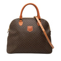 Macadam Coated Canvas Dome Satchel