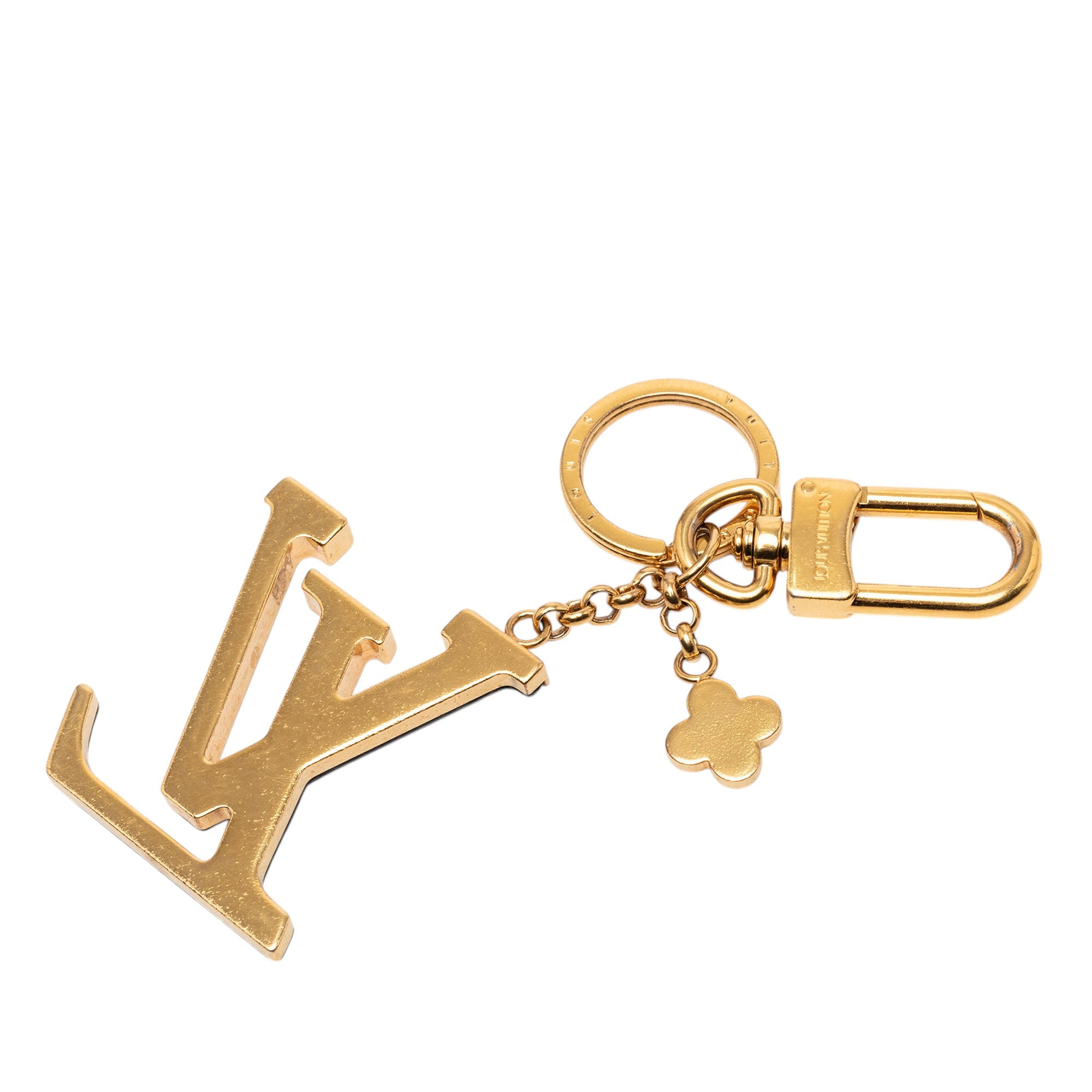 Gold Plated Capucines Key Ring and Bag Charm