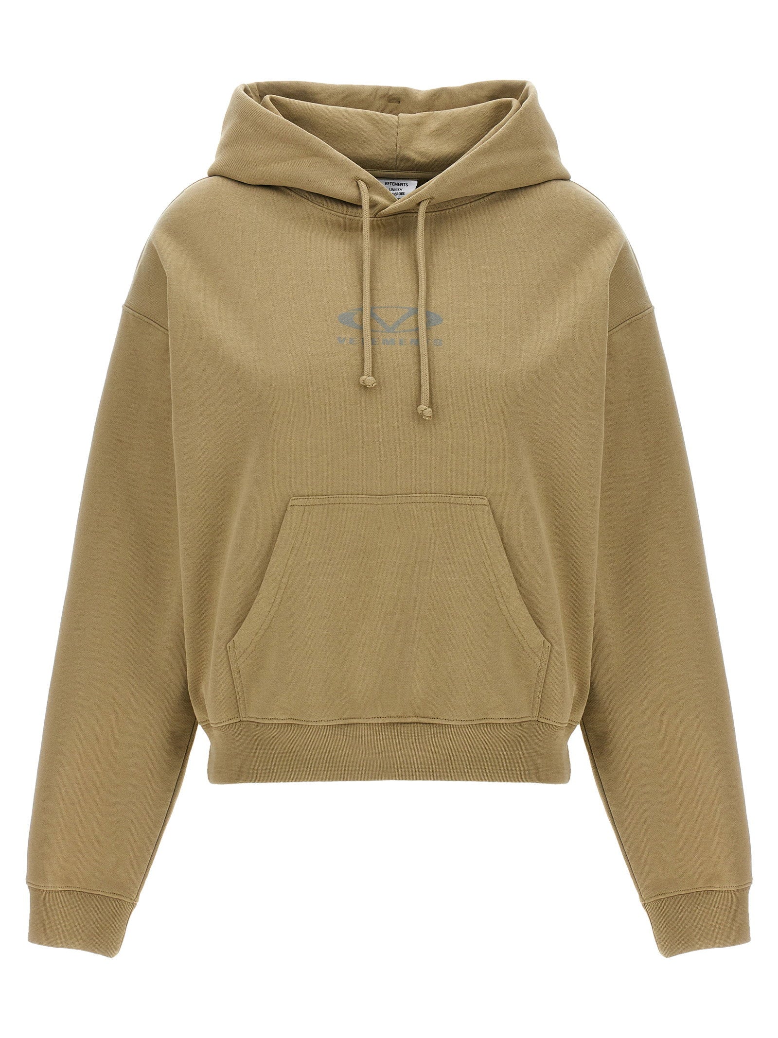 Vetements Oval Logo Hoodie — Khaki