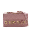 Small Quilted Calfskin Enchained Flap
