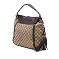 Large GG Canvas Techno Horsebit Satchel