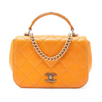 Mini Quilted Caviar Carry Around Flap
