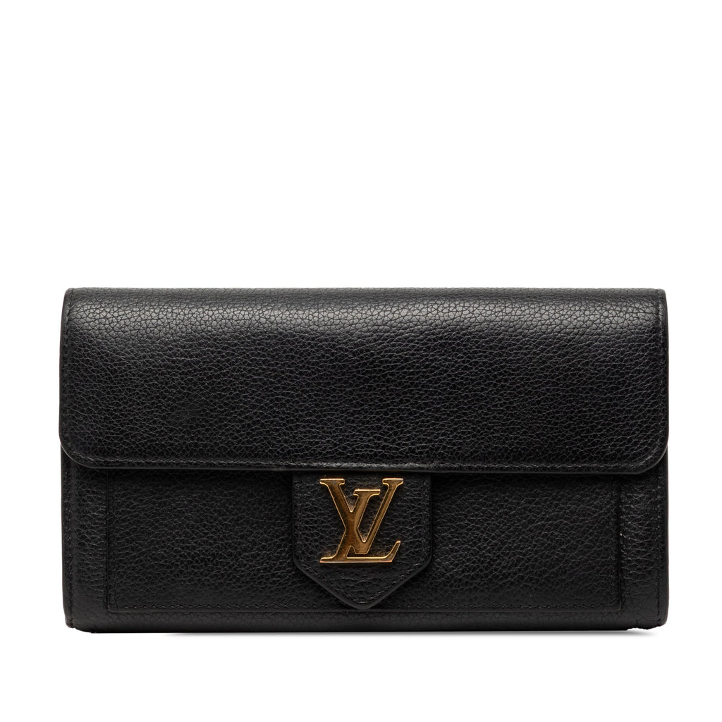 Leather LockMe Long Wallet