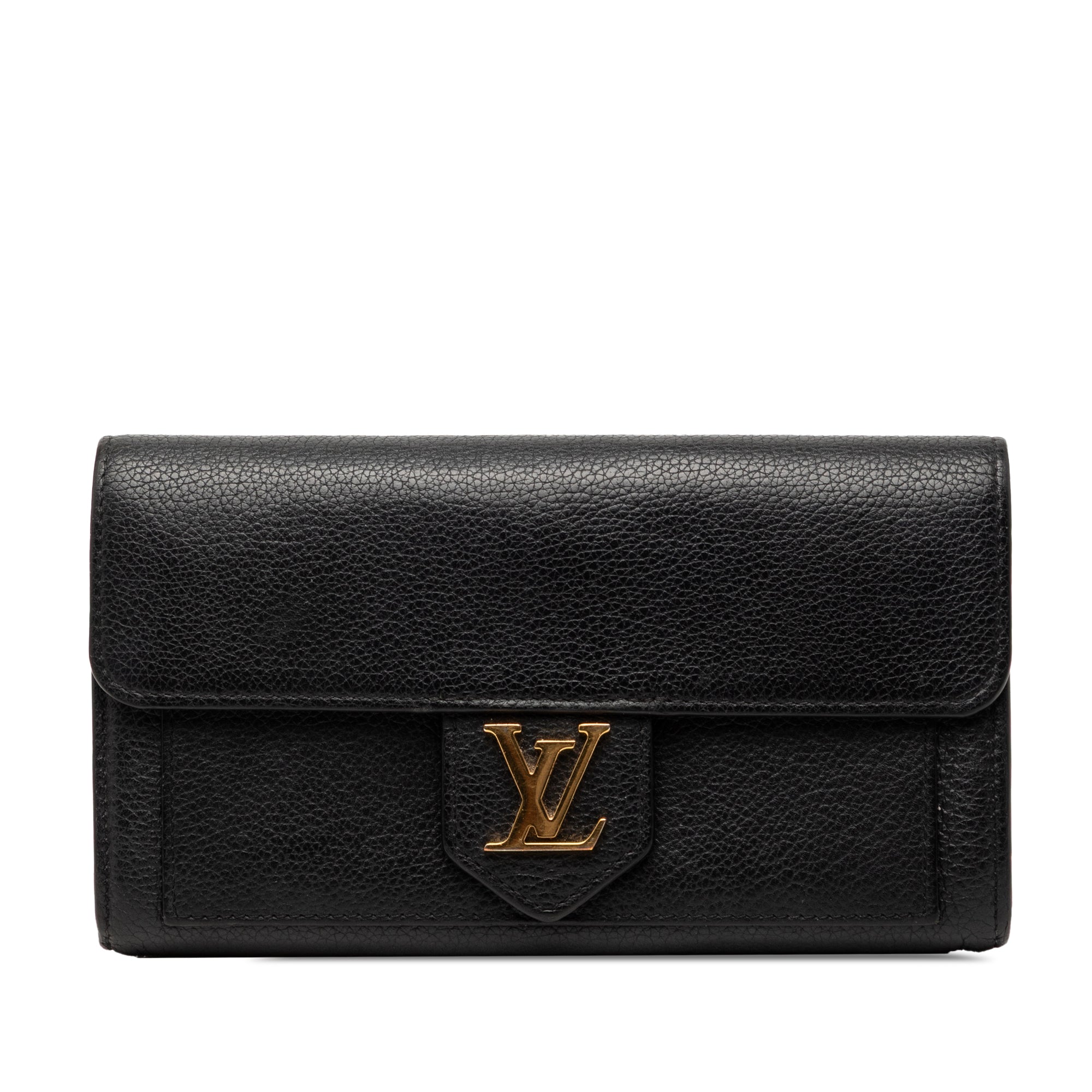 Leather LockMe Long Wallet