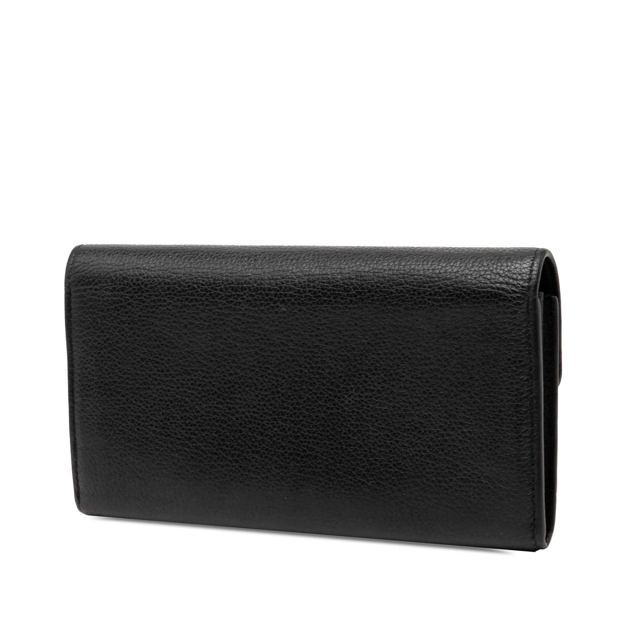 Leather LockMe Long Wallet