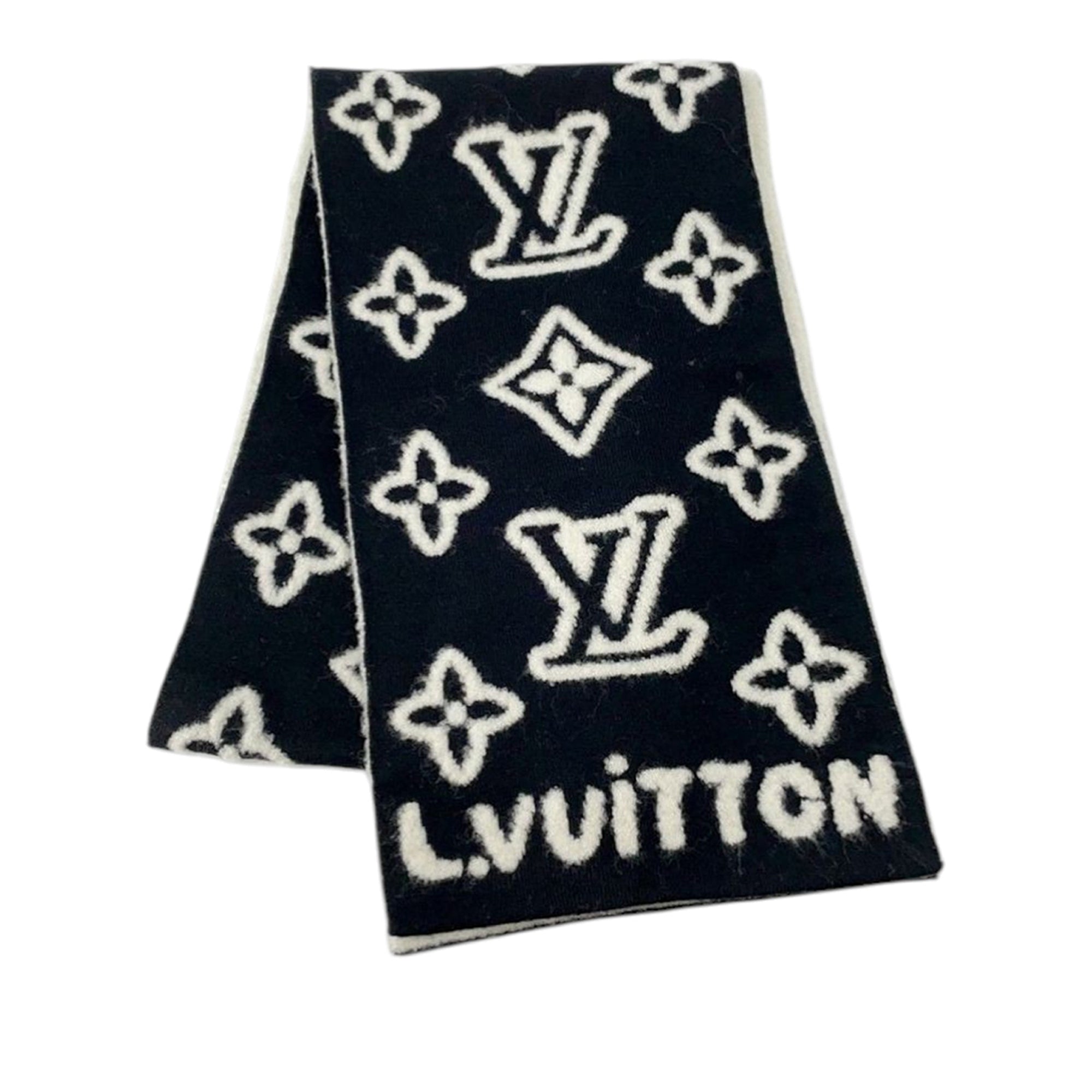 Monogram Hip Knitted Reversible Scarf