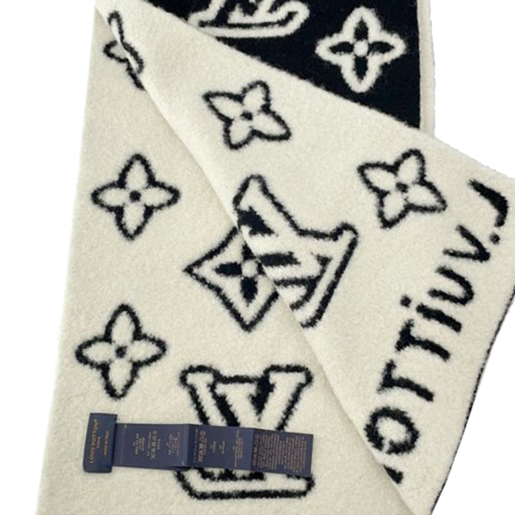 Monogram Hip Knitted Reversible Scarf