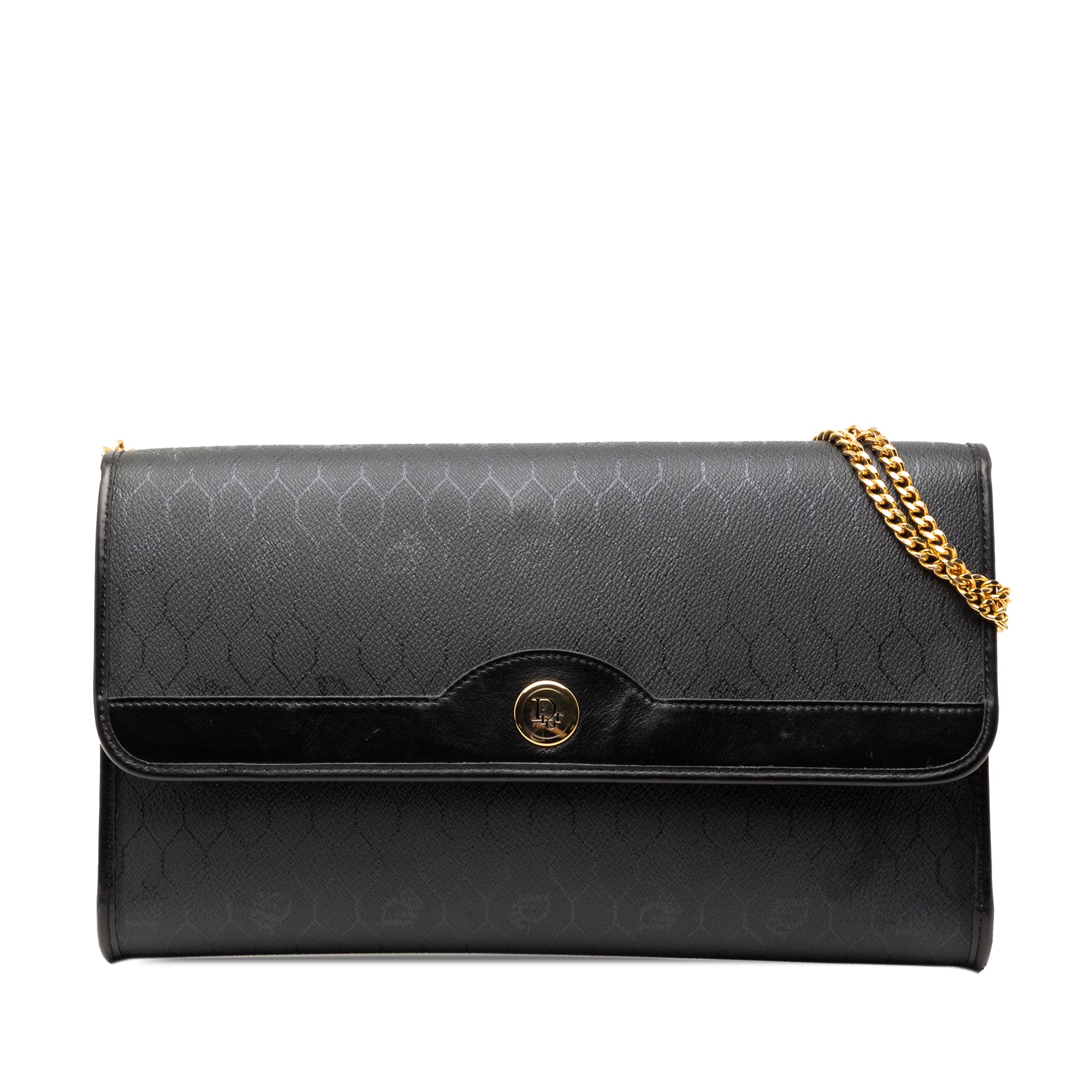 Honeycomb Coated Canvas Chain Crossbody