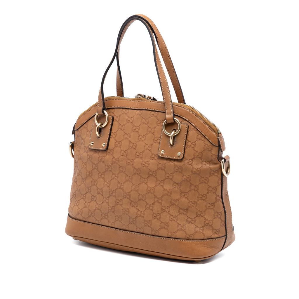 Medium Guccissima Charm Dome Satchel