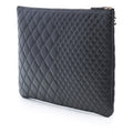 Large Bi Quilted Lambskin O Case Clutch
