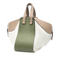 Small Tricolor Soft Grained Calfskin Hammock Bag