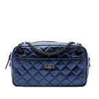 Medium Metallic Quilted Aged Calfskin Reissue Camera Bag