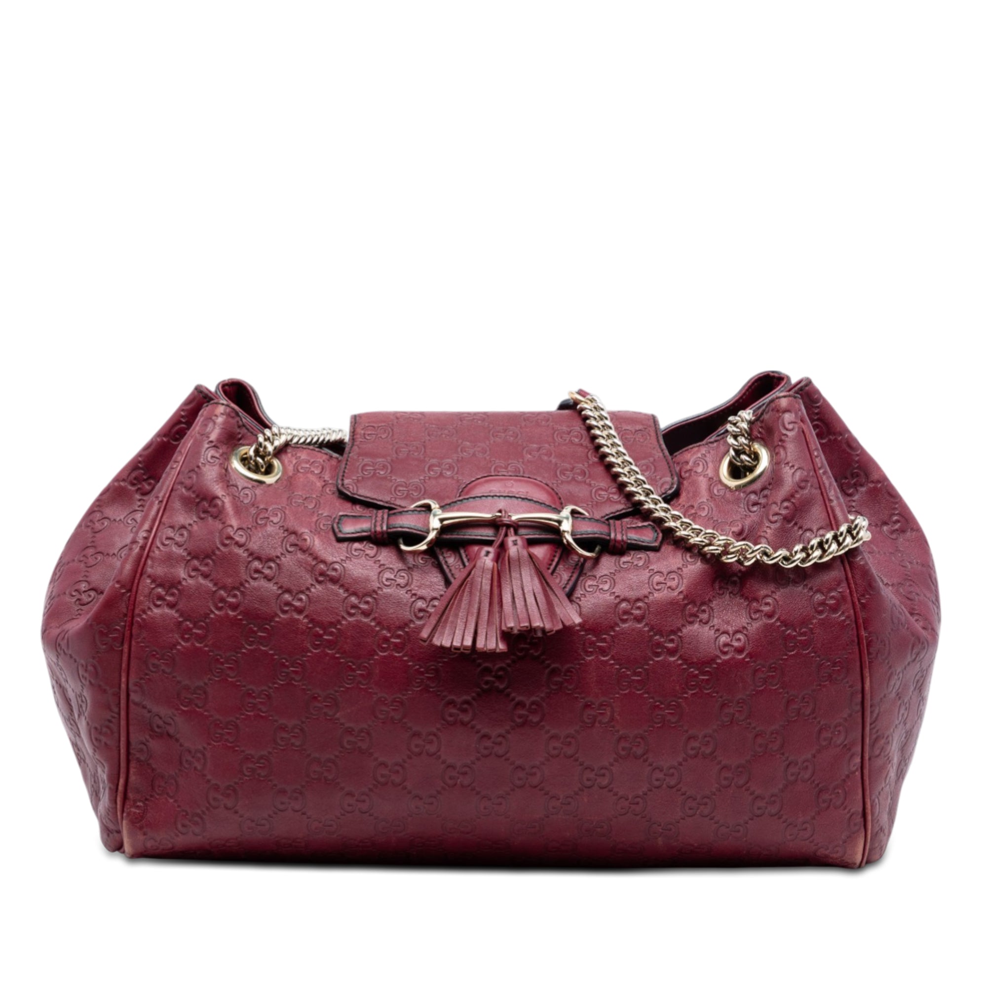 Large Guccissima Emily Chain Shoulder Bag