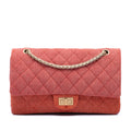 Tricolor Quilted Denim Reissue 2.55 Double Flap 227