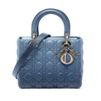 Medium Ombre Lambskin Cannage Lady Dior