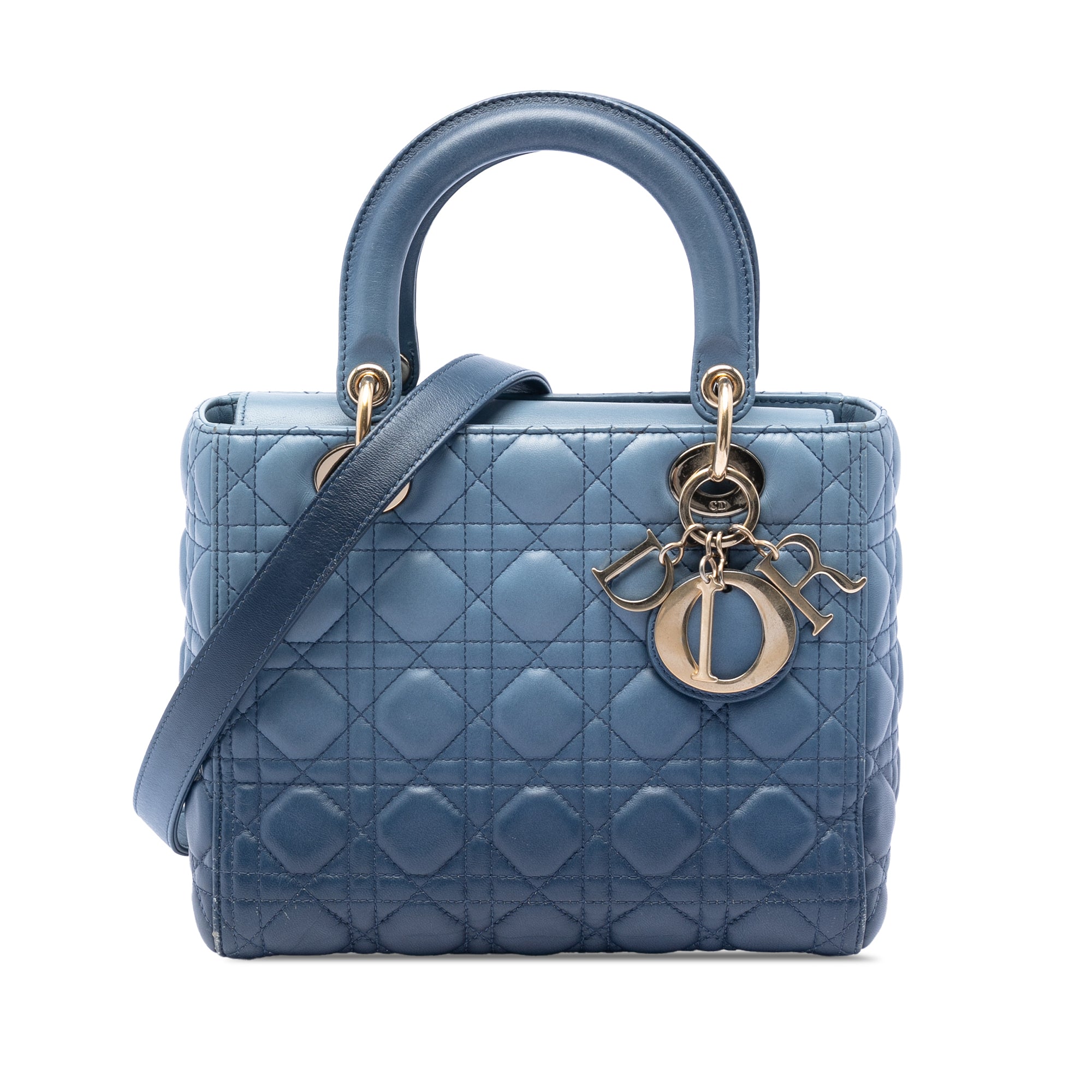 Medium Ombre Lambskin Cannage Lady Dior