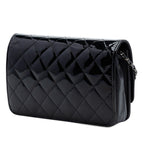 Quilted Patent Golden Class Wallet on Chain