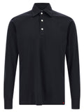 Kiton Positano Polo Shirt — Black