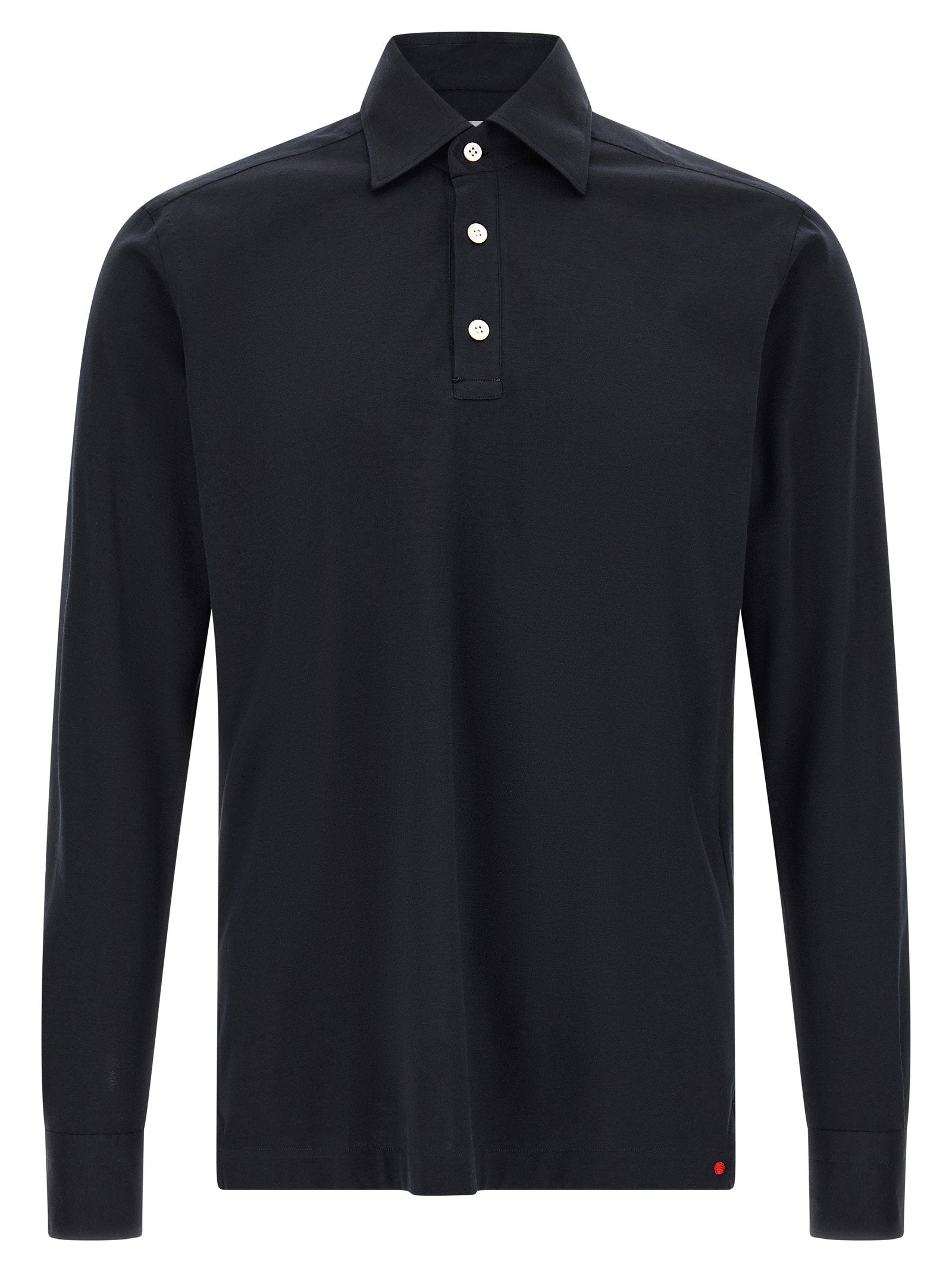 Kiton Positano Polo Shirt — Black