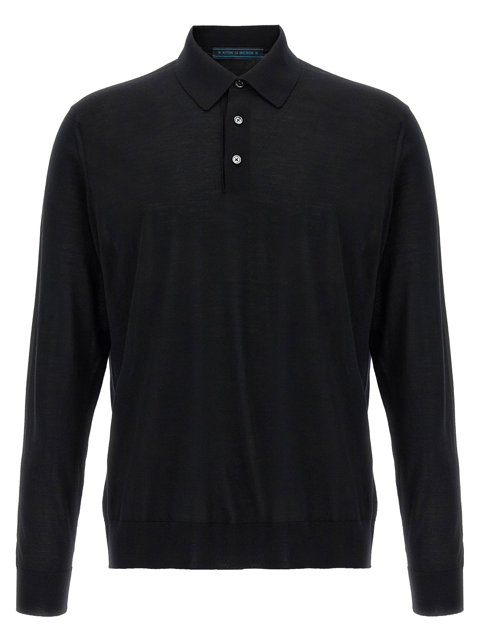 Kiton Ciro Polo Shirt — Black