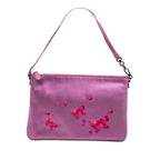 Satin Embroidered Butterflies Shoulder Bag