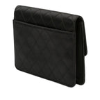CC Satin Diamond Stitch Clutch