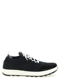 Kiton Technical Cotton Sneaker — Black