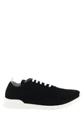 Kiton Textured Knit Sneaker — Black
