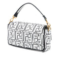 Joshua Vides California Sky Medium Embossed Leather Baguette Satchel