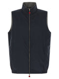 Kiton Double-Face Nylon Vest — Black