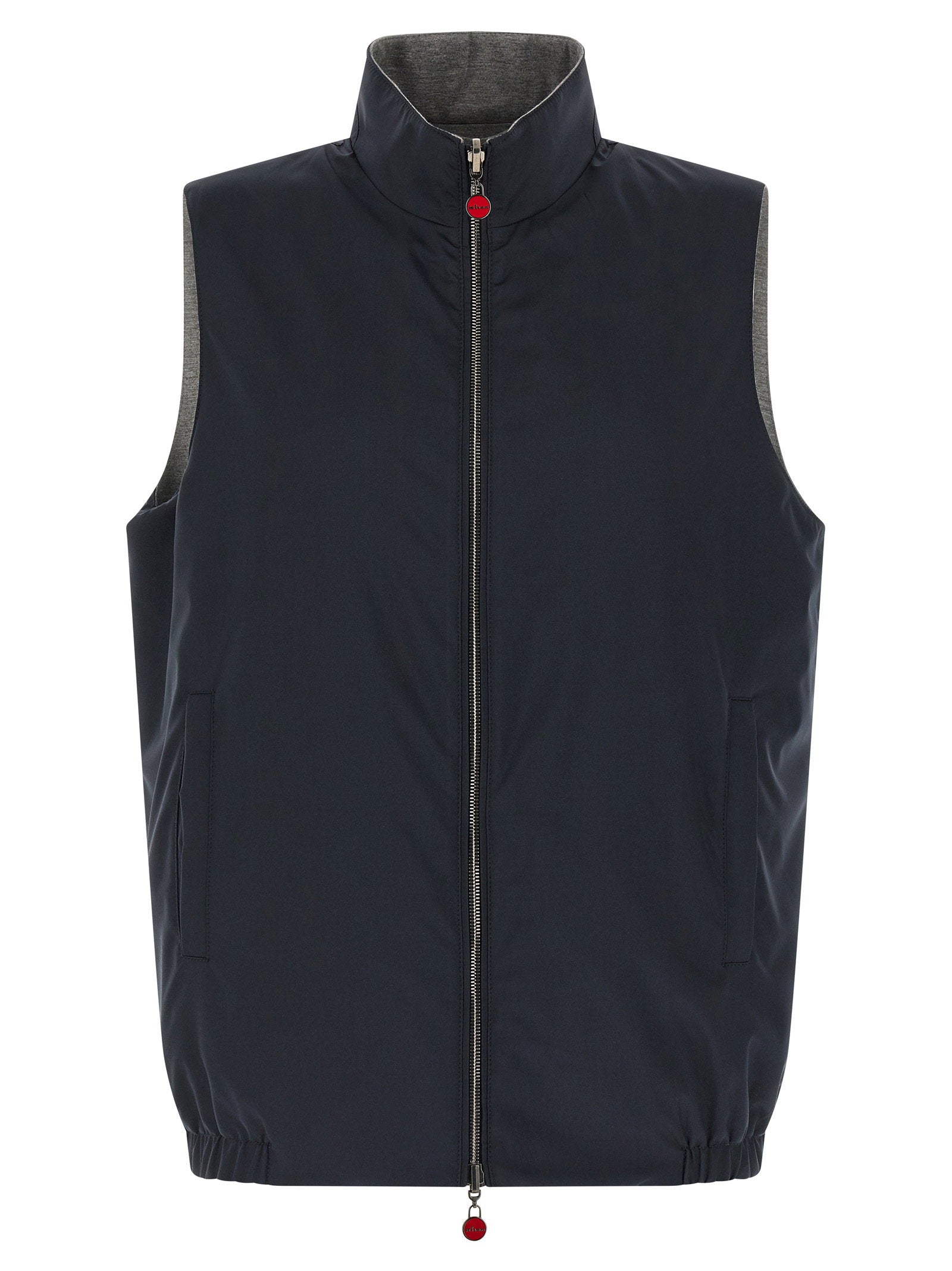 Kiton Double-Face Nylon Vest — Black