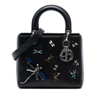 Medium Calfskin Dragonfly Embellished Lady Dior