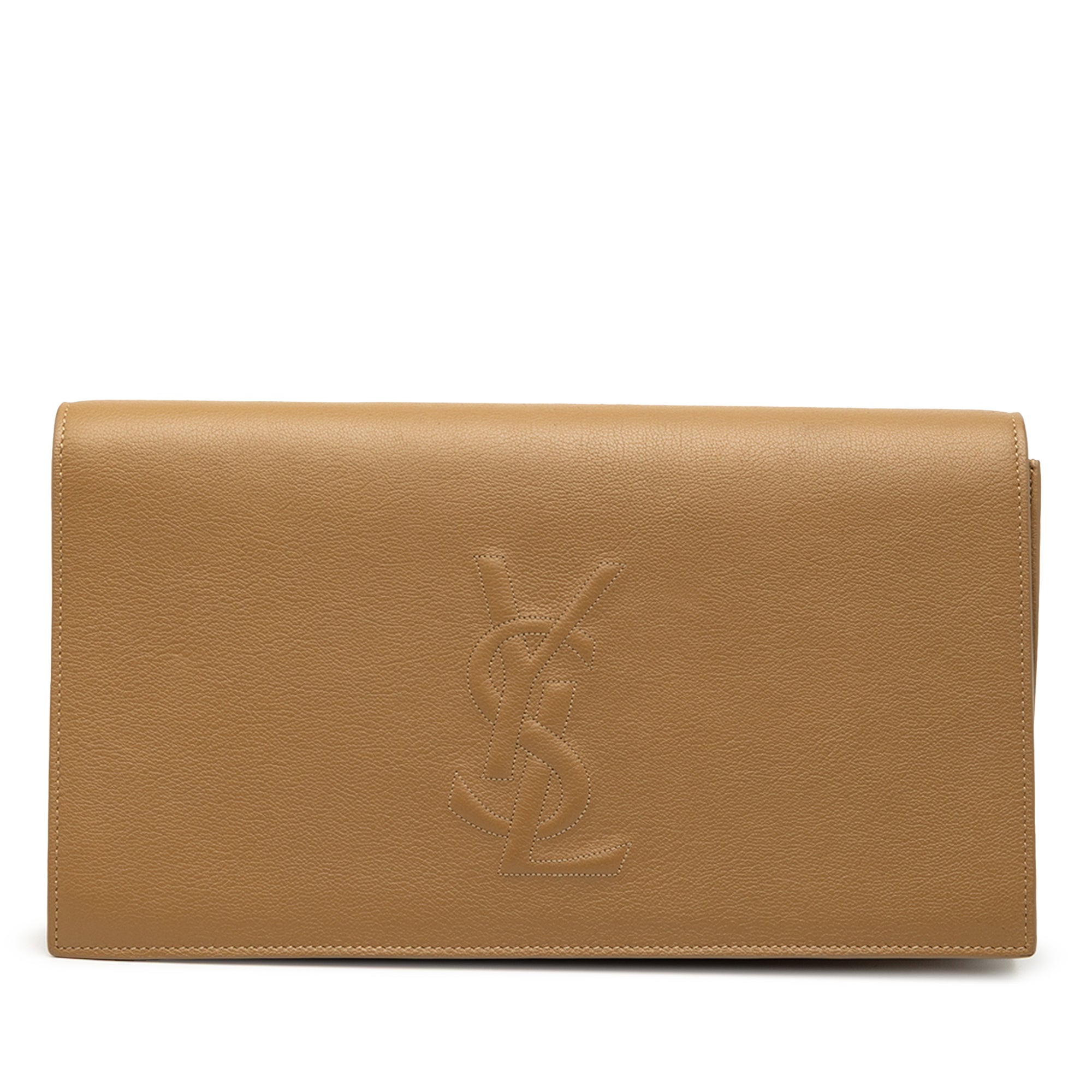 Large Calfskin Monogram Belle De Jour Clutch