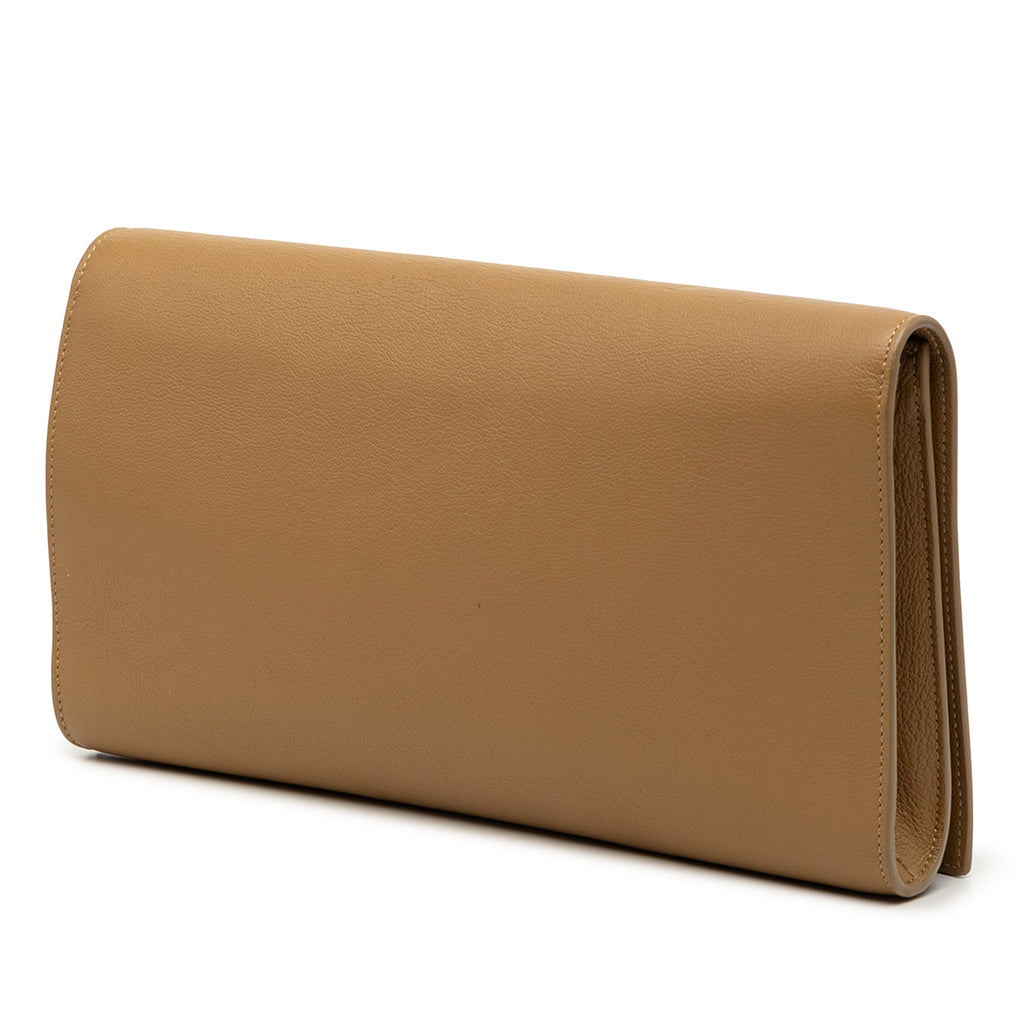 Large Calfskin Monogram Belle De Jour Clutch