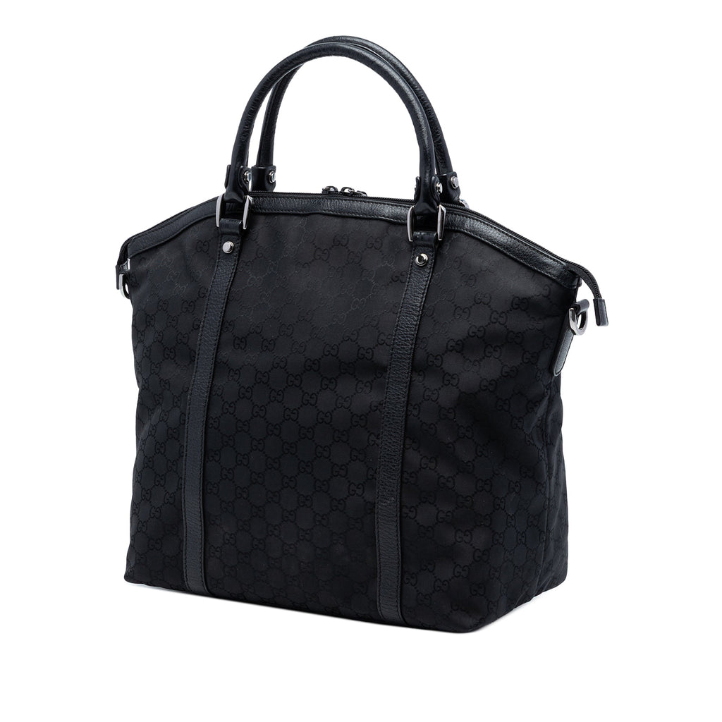 Large GG Canvas Charm Dome Satchel