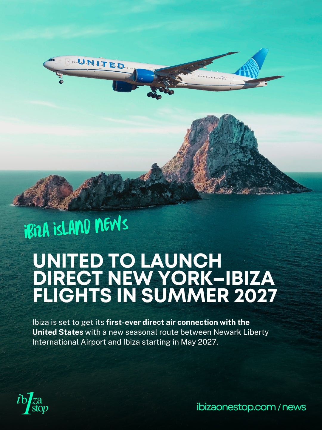 United Airlines  to Launch Direct  New York–Ibiza Flights in Summer 2027