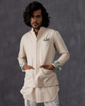Champagne Ivory Kurta Set By KYNAH, Luxury Indian Fashion & Bridal Wear