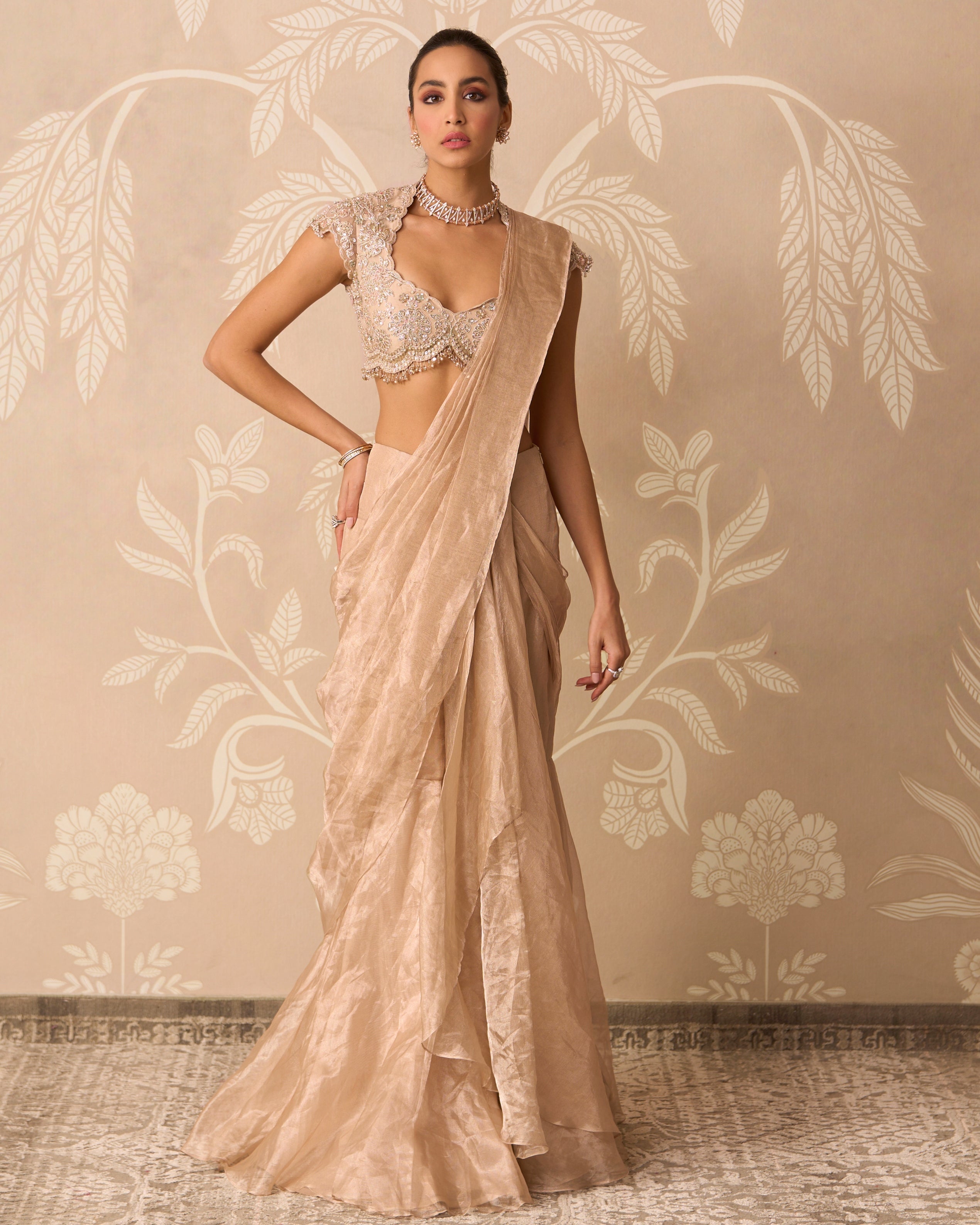 Hayaa Sari Set By KYNAH, Luxury Indian Fashion & Bridal Wear