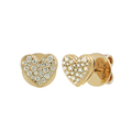 CAVIAR HEART Diamond Earrings Pair By ALINKA Fine Jewellery