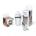 Pack Biberon Blanco flujo lento + Chupete Clásico Gris Nenina & Co