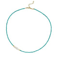 Meg Turquoise Small Pearl Necklace